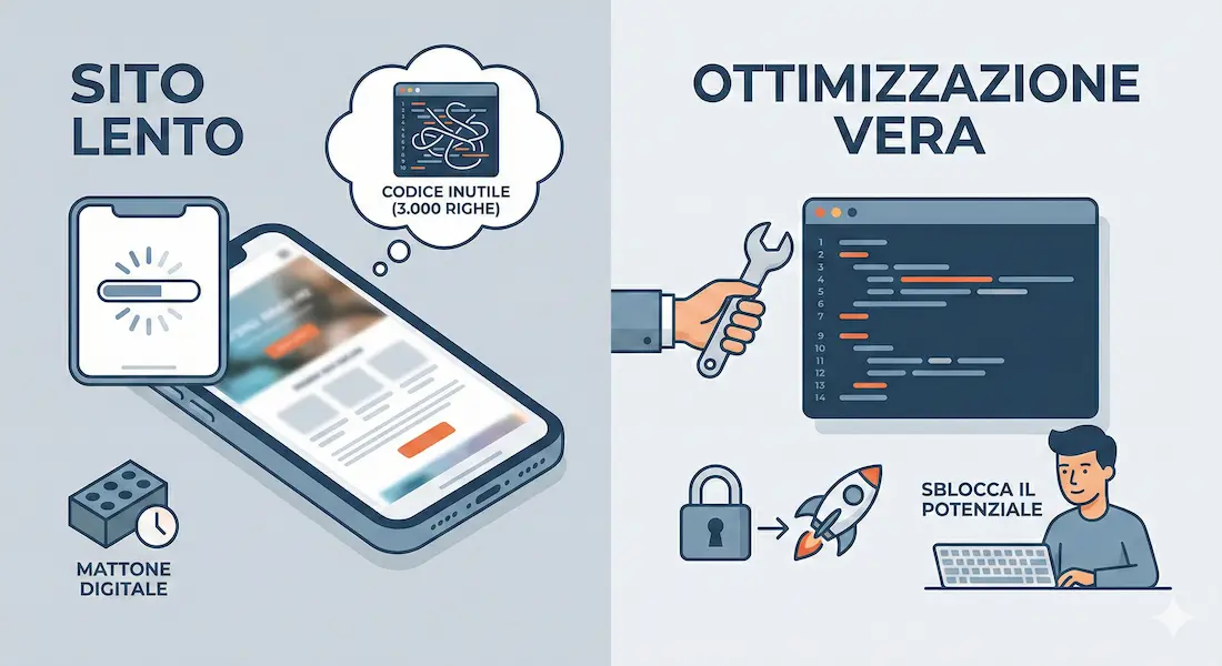 sito lento vs sito ottimizzato