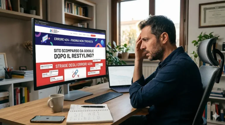 Sito Scomparso da Google dopo il Restyling La strage degli Errori 404 cover